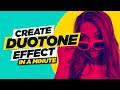 How to Create Duotone Effect Photoshop Tutorial - Urdu / Hindi