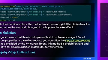 Adding Custom Attributes to KeePass Records Using Python with PyKeePass