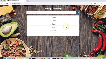 Grocery List Manager