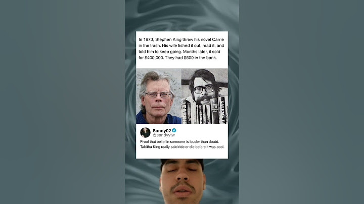 Stephen King almost trashed Carrie, his wife saved everything.