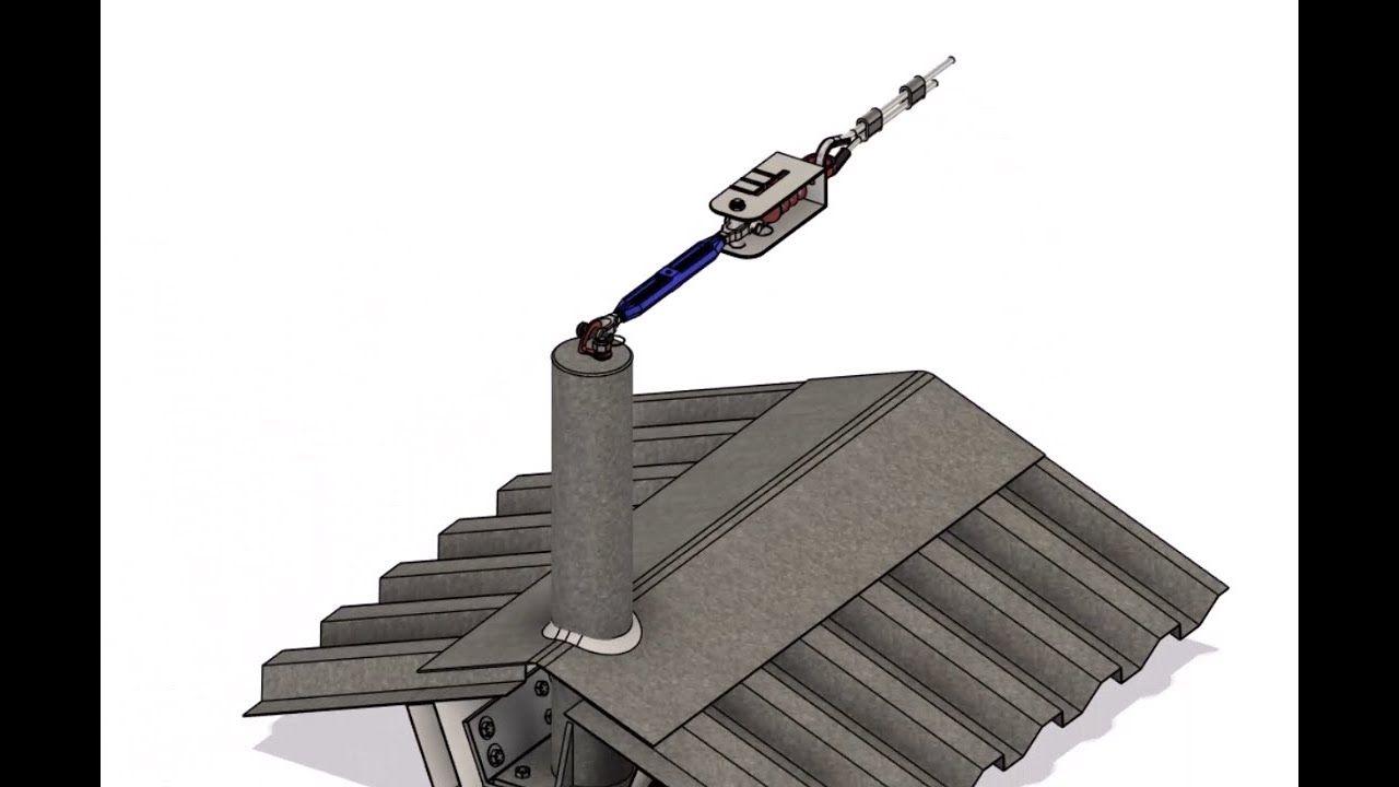 Universal Horizontal Anchor System for Roofing Systems
