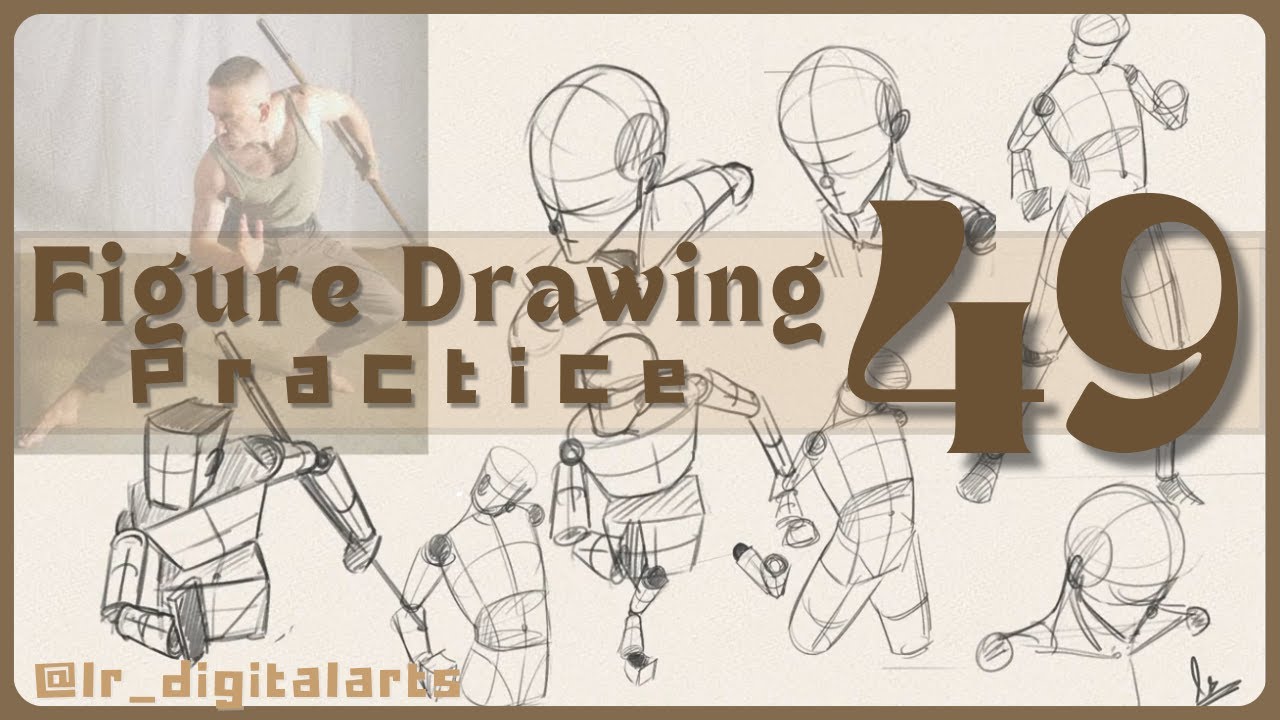 Figure drawing | Drawing practice 49 | Gesture drawing - YouTube