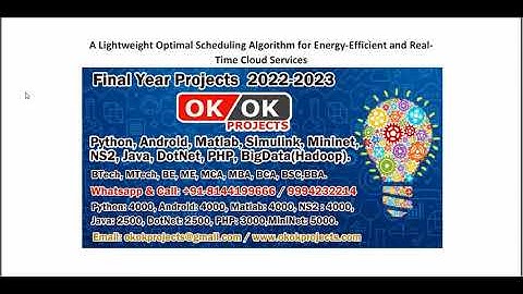 A Lightweight Optimal Scheduling Algorithm for Energy Efficient and Real Time Cloud Services