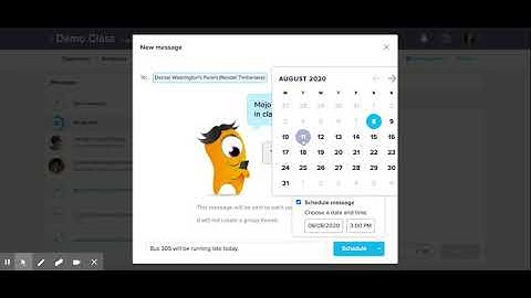 ClassDojo - Sending Messages