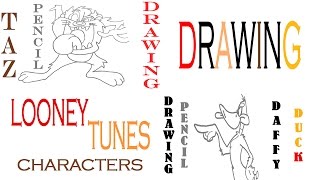 How to draw looney tunes characters easy: daffy duck and taz | pencil
#mrusegoodart