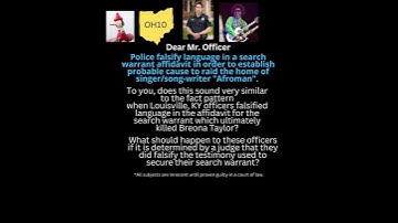 Police Allegedly Falsify Language in Affidavit of Search Warrant to Search "Afroman