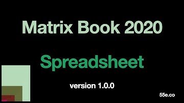 Matrix Book 2020 Spreadsheet