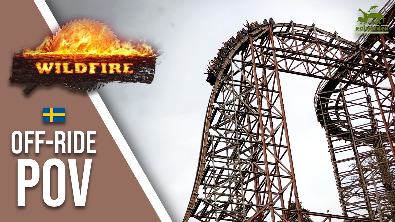 Wildfire | Kolmårdens Djurpark | Off-Ride POV 4k | RMC Topper Track ...