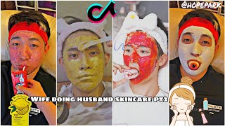Asmr Skincare—🧖🛀Wife doing husband skincare🧼🛁#asmr#douyin#skincare#cutecouple✨🌸|pt2-남편스킨케어를하는아내🥰💕