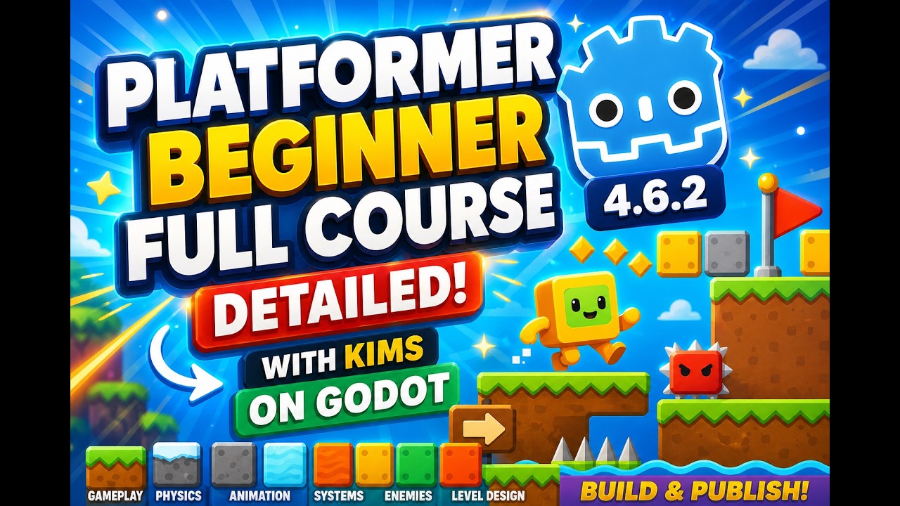 Godot 4 Platformer Tutorial | Beginner Full Course (Keyboard + Mobile ...