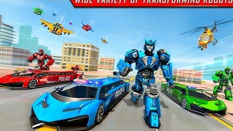 Robot machine spithalot azhidar mutfilim plays,Flying robot limo in police robot-Temu Gamer.
