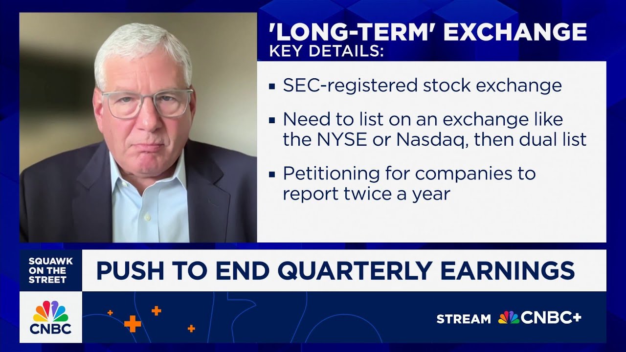 Long-Term Stock Exchange CEO on biannual reporting: Pleased the President agrees with us