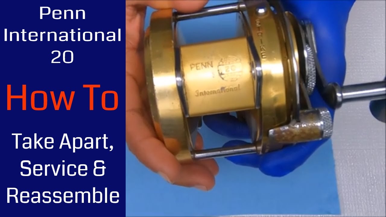 Penn International 20 Fishing Reel How to take apart, service and