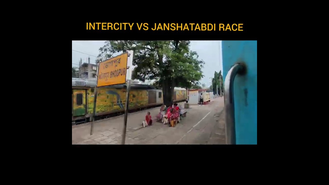 Intercity vs janshatabdi express 130kmph race 🔥 