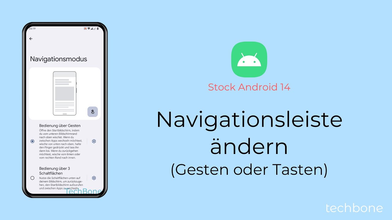 Navigationsleiste ändern [Android 14] - YouTube