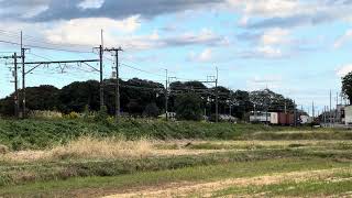 JR貨物 4072レ EF65 2127 牽引(カラシ色)宇都宮線東大宮〜蓮田間 (2023/10/21)