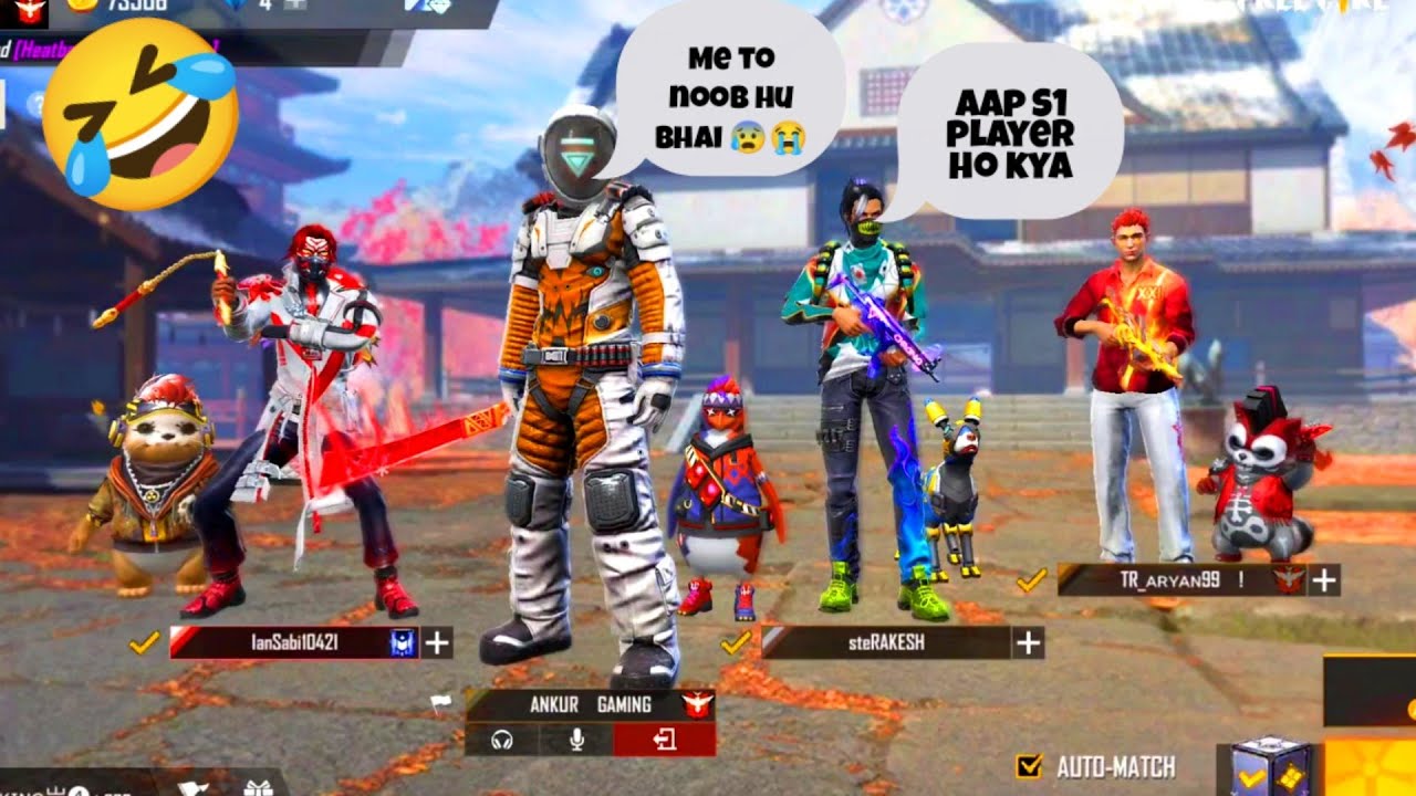 World Best prank 🤣 in freefire || Random world players || funny moments 