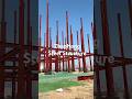 The food production workshop is under construction.#steelstructure #steelfactory #building #build
