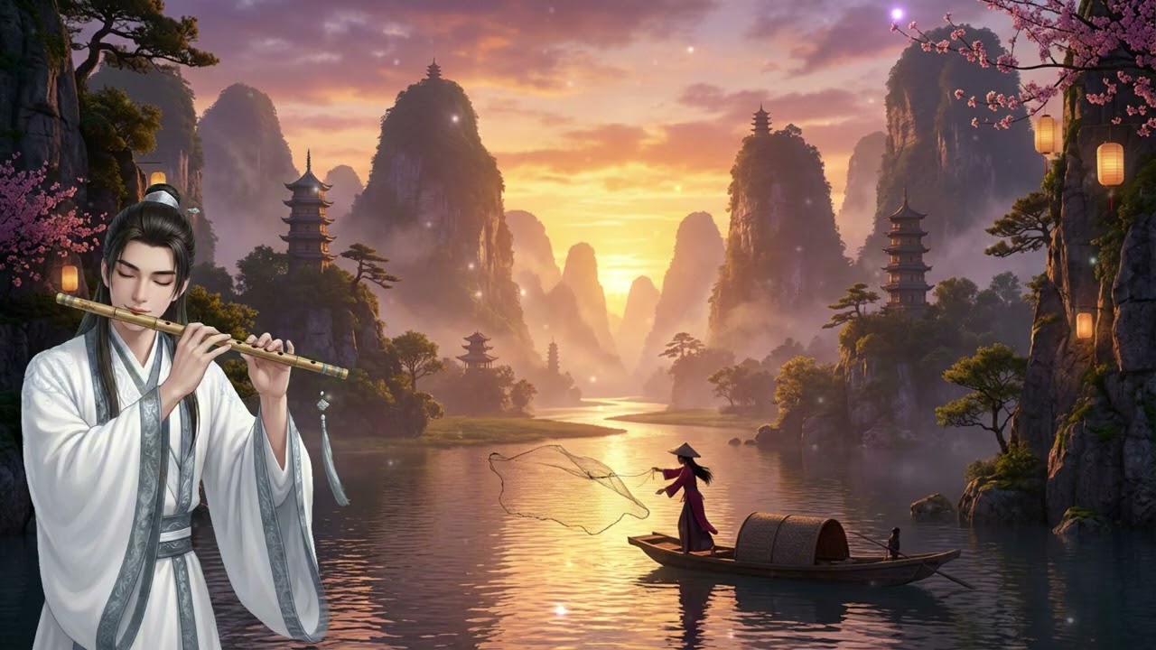 Zen Bamboo Flute & Guzheng | Relaxing Music for Deep Focus & Study