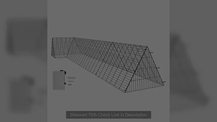 SucceBuy Chicken Tunnels 157.5 x 39.4 x 24.2 in Chicken Tunnels for Yard Portable Chicken Tunnels fo