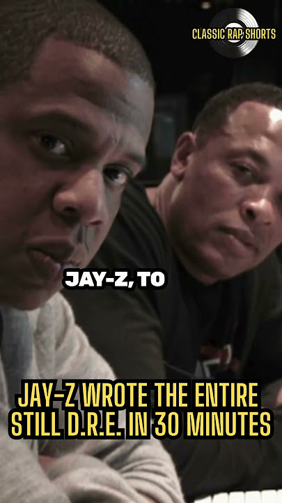 How Jay-Z Wrote Still D.R.E. in 30 Minutes 😳