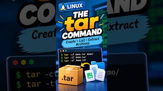 Linux tar Command Explained in 2 Minutes | Create, List & Extract Archives #linux #lilnuxcommand