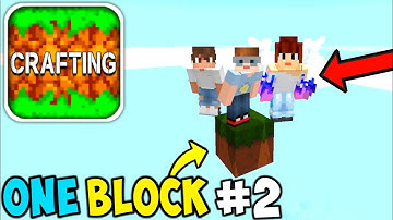 Crafting And Building Multiplayer Survival Series Of One Block - Walkthrough Gameplay Part 2