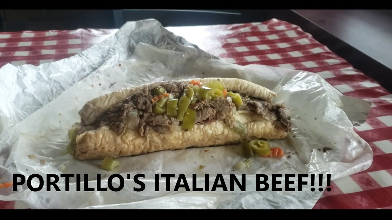 BATTLE OF THE BEEF! PART 1 Portillos Chicago Italian Beef Sandwich ...