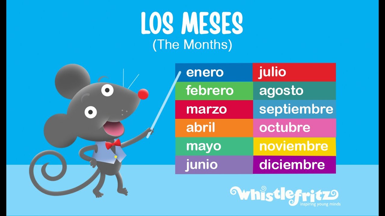 LOS MESES (The Months in Spanish) — Spanish Songs for Kids by Whistlefritz