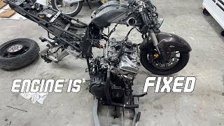 Wrecked bike rebuild ZX14 TWIN (PT. 3 TOTAL engine inspection/tune up)