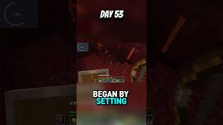 Playing Hardcore Minecraft Everyday For 15 Seconds Day 53 #shorts #minecraft
