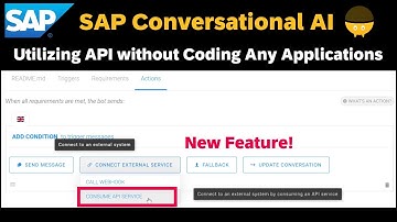 SAP CAI: Utilizing API without Coding Any Applications (e.g. on Node.js etc) - SAP Conversational AI