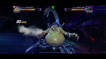 MCoC I got lucky this time soloing node 46 R4 Serpent with R3 mojo (Zola synergy, Mr F prefight)