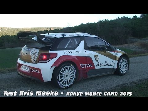 Test Rallye Monte Carlo 2015 - Kris Meeke DS3 WRC [HD]