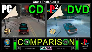 GTA 3 (PC vs PlayStation 2) Side by Side Comparison