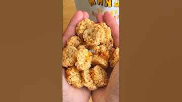 Trying Trader Joe’s Mango Sticky Rice Crisps 🥭🍚 #traderjoes #mango #snack