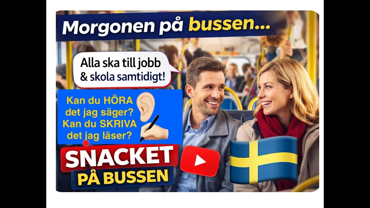 Kan du 💙HÖRA vad jag säger? Kan du SKRIVA💛 det jag läser? Learn swedish Träna svenska