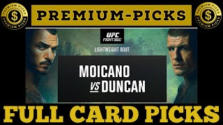 UFC Moicano vs Duncan - Full card picks 