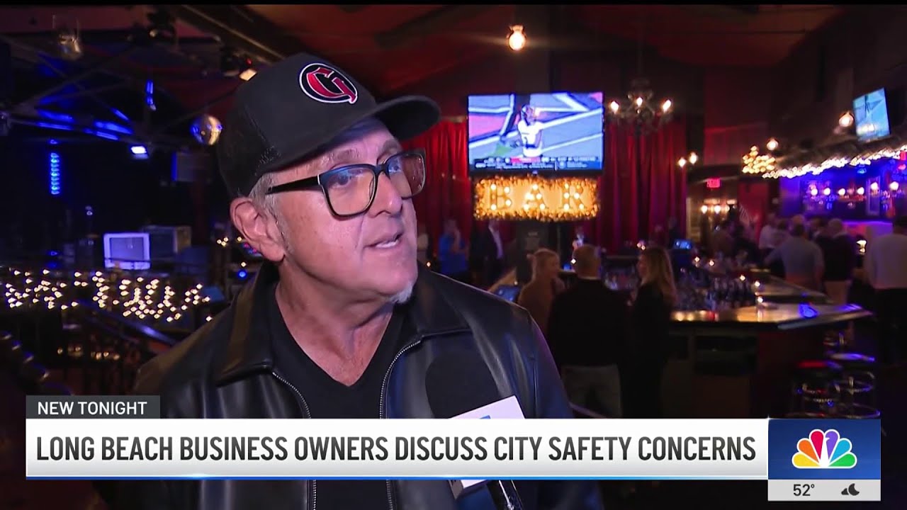 Long Beach business owners gather to discuss public safety, crime - YouTube