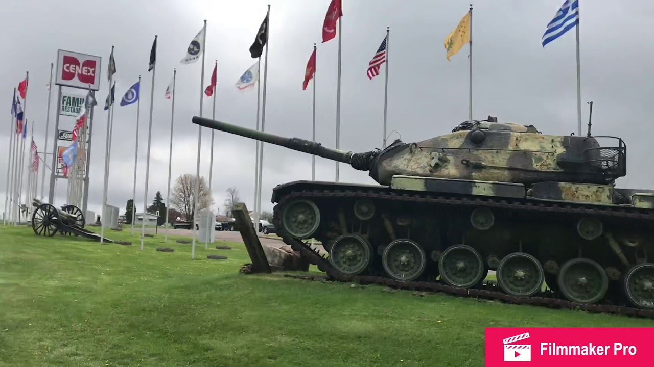9-11 memorial and some big toys! Cadott WI truck stop