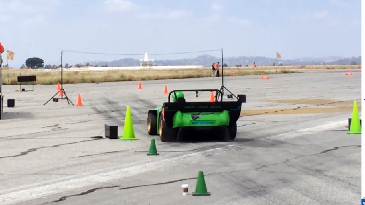 Jeff Kiesel - KFR Turbo Sprite Run at SCCA Pro Solo Saturday 4/12/14 ...