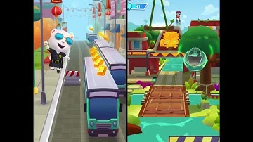 Tom Gold Run VS Tom Hero Dash- New Unlocked Agent Angela VS New Ice Bolt Tom Turbo Speed Challenge