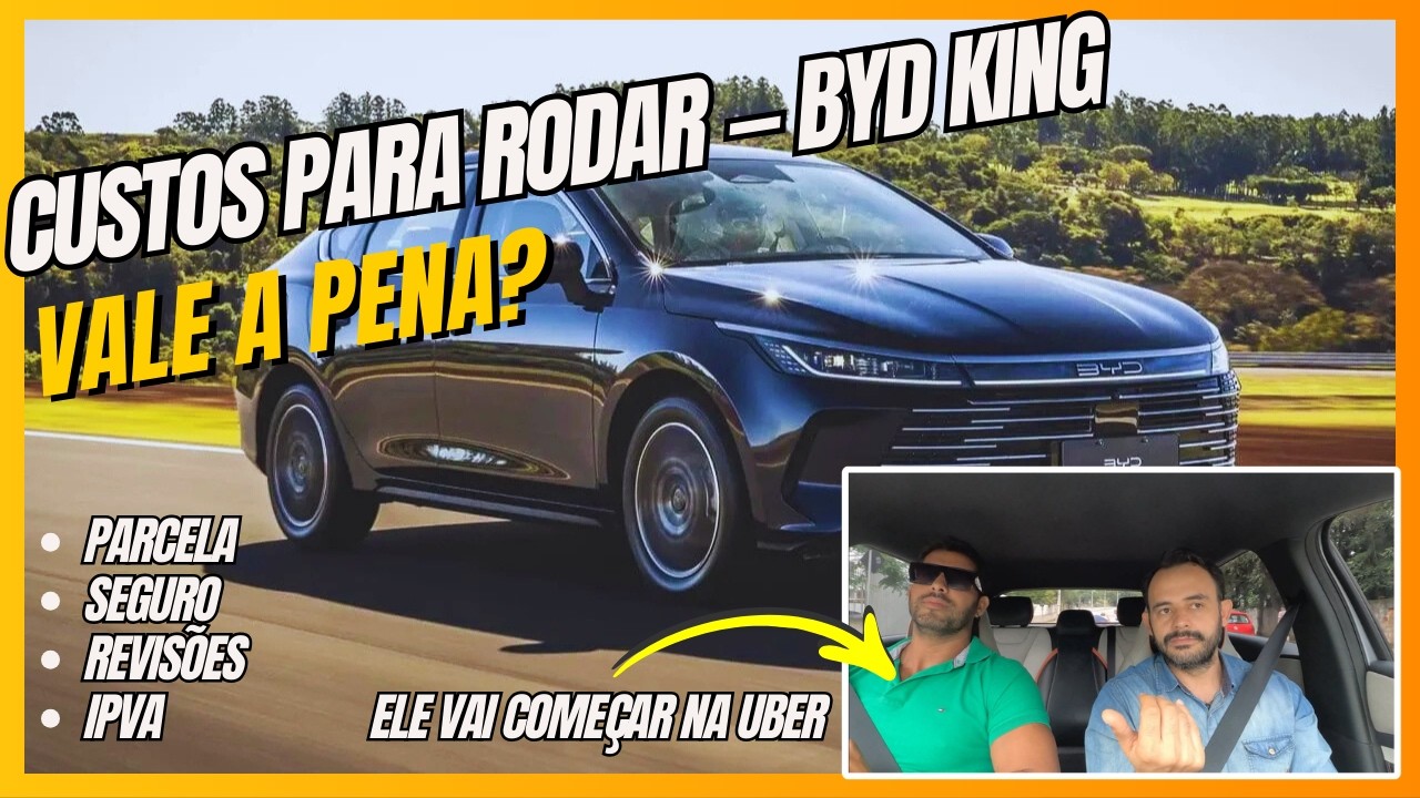 UBER DO ZERO - BYD KING - Ele vai começar na Uber! Vamos calcular os custos do KING - vale a pena?