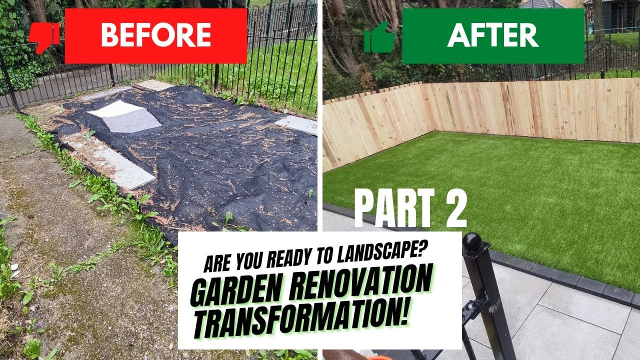 Jaw Dropping 😲 Garden Transformation! Landscape Design Project - Part 2 ...