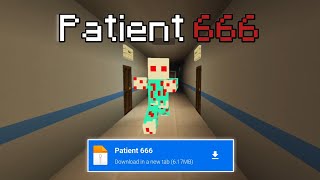 PATIENT 666 HORROR MAP (ENDING) | MCPE 1.20 