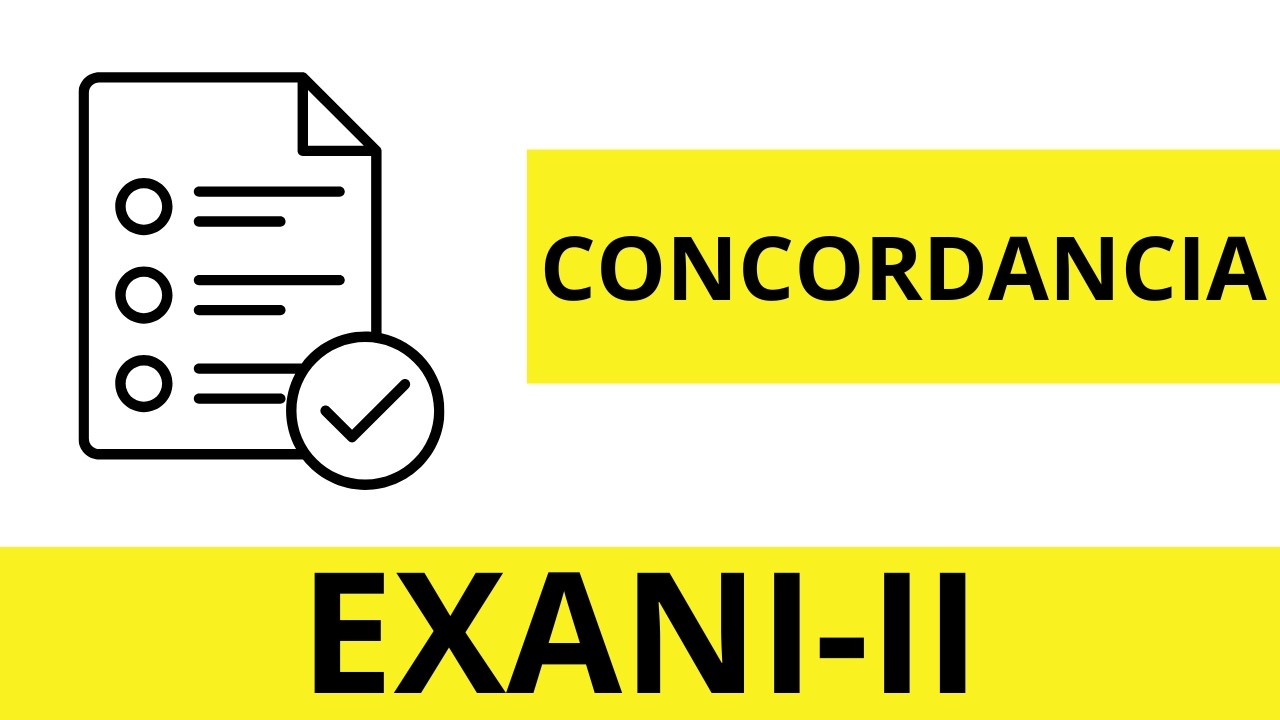 CONCORDANCIA | CLASE 22 DEL CURSO DE REDACCIÓN INDIRECTA PARA EXANI-II