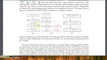 Deep neural nets with interpolating function as output activation -- short video