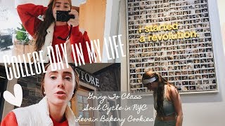 FUN DAY IN MY LIFE: NYC COLLEGE STUDENT(Fordham University) : Class, Soul Cycle & Levain Bakery