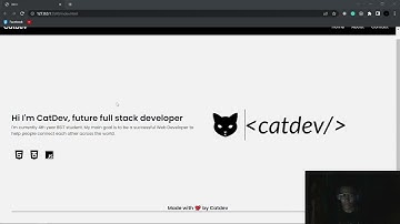 create personal static website using html,css part 4 (footer)