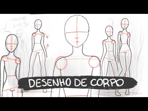 Anime Poses Desenho Referência Anime Corpo Esboço Bonito Menina